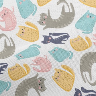 Colorful Happy Cat Performance Linen