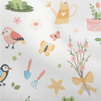 Gentle Colors, Birds, Flowers Dobby