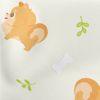 Pomeranian With Round Eyes Stretch Ponte