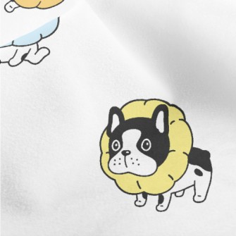 Collar Pillow French Bulldog Micro Fleece