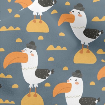 Fur-capped Seagull Micro Fleece