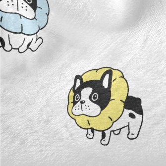 Collar Pillow French Bulldog Minky