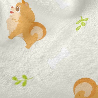 Pomeranian With Round Eyes Minky