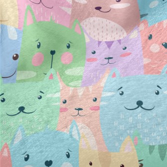 Cartoon Harmless Cat Minky