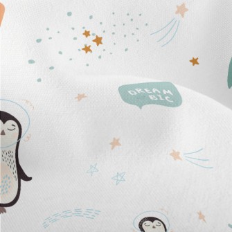 Penguins Floating In Space Lightweight Performance Linen