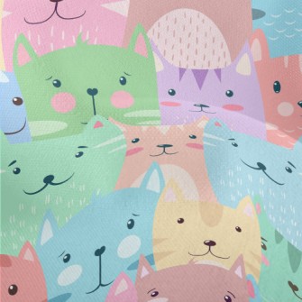 Cartoon Harmless Cat Lightweight Performance Linen