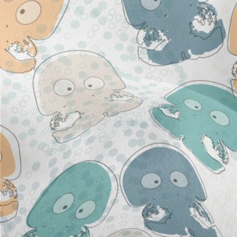 Strange Jellyfish With Eyes Lightweight Performance Linen