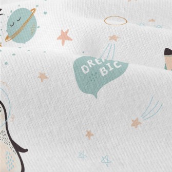 Penguins Floating In Space Modern Jersey