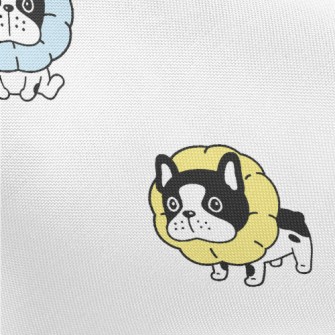 Collar Pillow French Bulldog Pongee