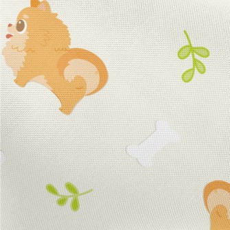 Pomeranian With Round Eyes Pongee