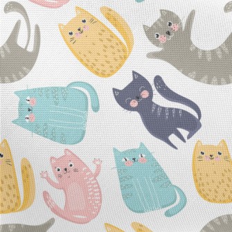 Colorful Happy Cat Pongee