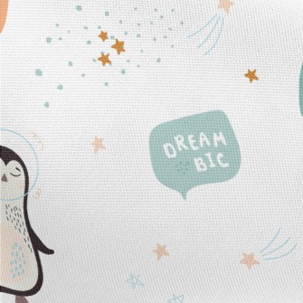 Penguins Floating In Space Pongee