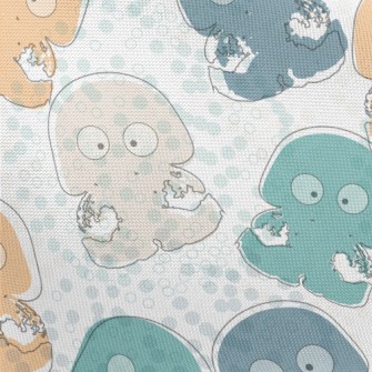 Strange Jellyfish With Eyes Pongee