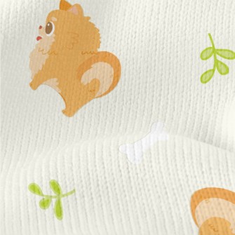 Pomeranian With Round Eyes Stretch Jersey