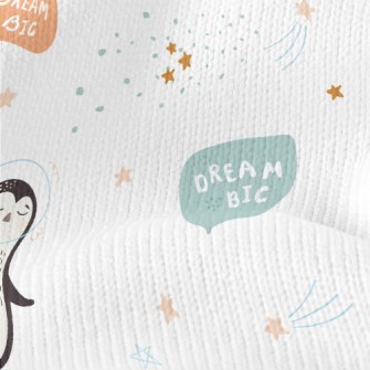 Penguins Floating In Space Stretch Jersey