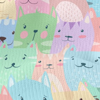 Cartoon Harmless Cat Stretch Jersey