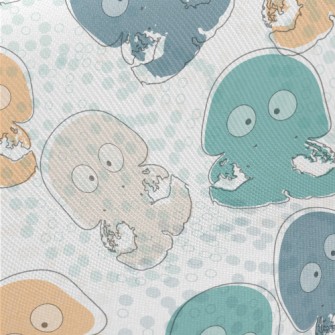 Strange Jellyfish With Eyes Midweight Cotton Poplin