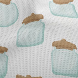Hand Painted Transparent Glass Athletic Mesh Flat Back