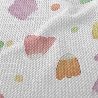 Hand Drawn Colorful Jelly Birdseye Piqué