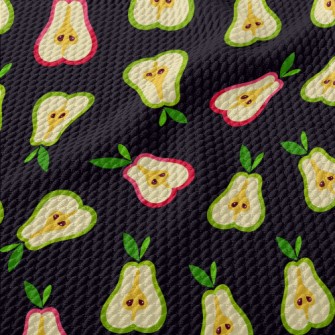 Two-color Pear Slice Birdseye Piqué