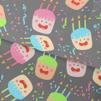 Cute Smiling Face Cake Waterproof Oxford