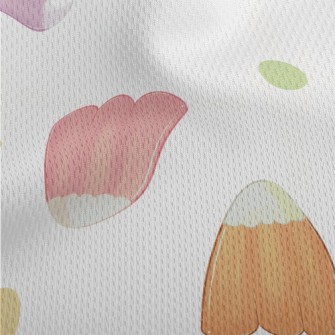 Hand Drawn Colorful Jelly Athletic Mesh Flat Back