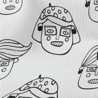 Interesting Hand-painted Faces Terry