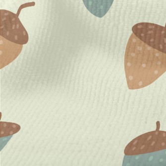 Hand Drawn Colored Acorns Terry