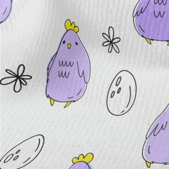 Purple Hen With Eggs Terry