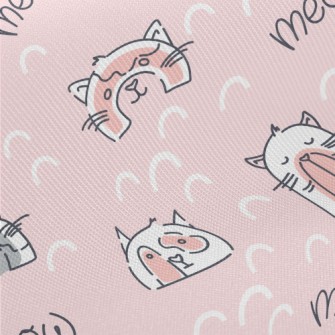 Funny Cat Illustrations Twill