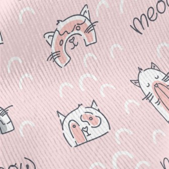 Funny Cat Illustrations Standard Corduroy