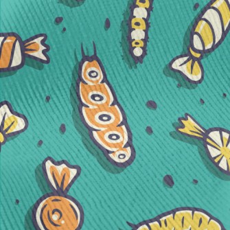 Caterpillar And Candy Standard Corduroy