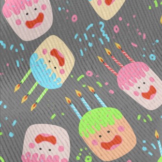 Cute Smiling Face Cake Standard Corduroy