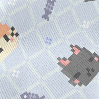 Cute Pixel Cat Standard Corduroy
