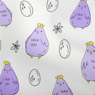 Purple Hen With Eggs Dobby