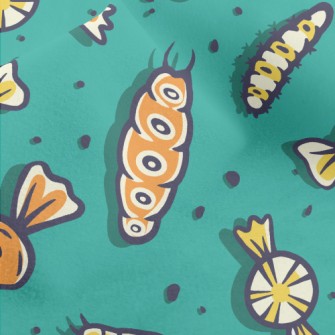 Caterpillar And Candy Micro Fleece