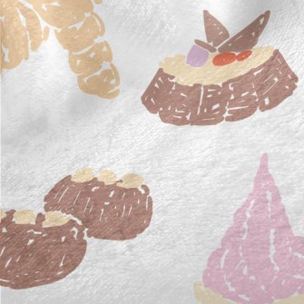 French Dessert Doodles Minky