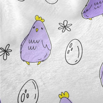 Purple Hen With Eggs Minky