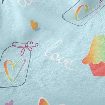 Rainbow Heart Stickers Minky