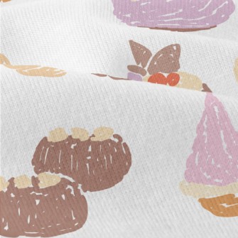 French Dessert Doodles Modern Jersey