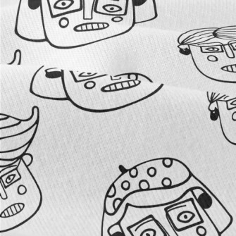 Interesting Hand-painted Faces Modern Jersey