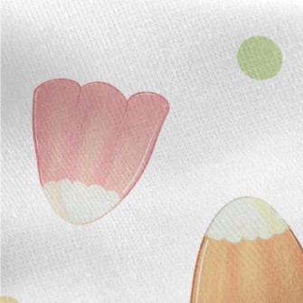 Hand Drawn Colorful Jelly Jersey Backed Fleece