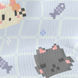 Cute Pixel Cat Stretch Jersey