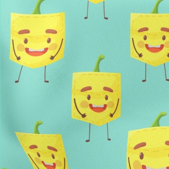Bell Pepper Patch Lightweight Cotton Poplin