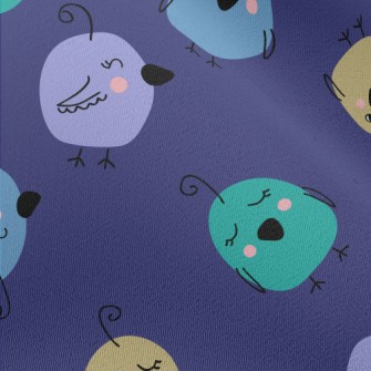 Colorful Bird Graffiti Chiffon