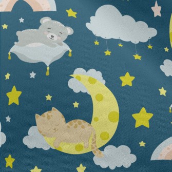 Sleeping Cat And Koala Chiffon