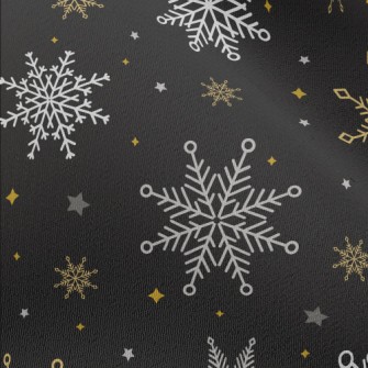 Beautiful Christmas Snowflakes Chiffon