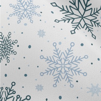 Simple Christmas Snowflakes Chiffon