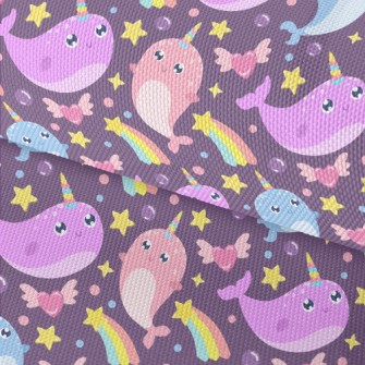 Fantasy Colorful Narwhal Waterproof Oxford