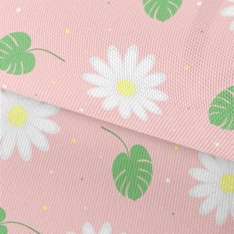 White Chamomile Flowers Waterproof Oxford